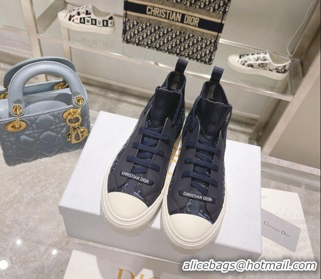 Good Product Dior Walk'n'Dior Sneakers in Deep Blue Oblique Technical Mesh 121552