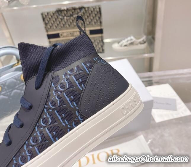 Good Product Dior Walk'n'Dior Sneakers in Deep Blue Oblique Technical Mesh 121552