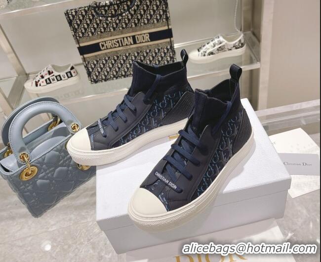 Good Product Dior Walk'n'Dior Sneakers in Deep Blue Oblique Technical Mesh 121552