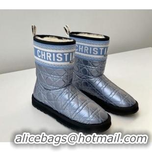 Grade Design Dior Oblique Snow Ankle Boots Iridescent Blue 121815