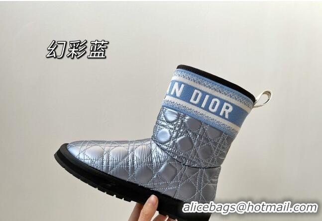 Grade Design Dior Oblique Snow Ankle Boots Iridescent Blue 121815