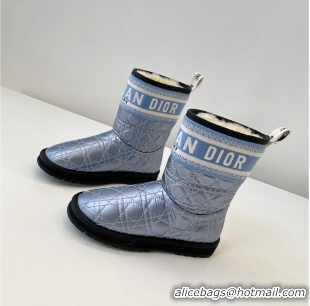 Grade Design Dior Oblique Snow Ankle Boots Iridescent Blue 121815