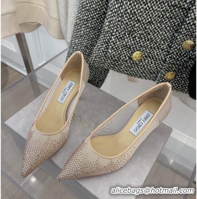 Best Design Jimmy Choo Crystal Mesh Pumps 6.5cm Nude 121672