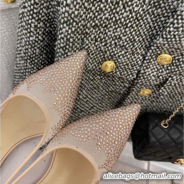 Best Design Jimmy Choo Crystal Mesh Pumps 6.5cm Nude 121672