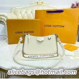 Unique Discount Louis Vuitton Epi Leather EASY POUCH ON STRAP M80471 WHITE