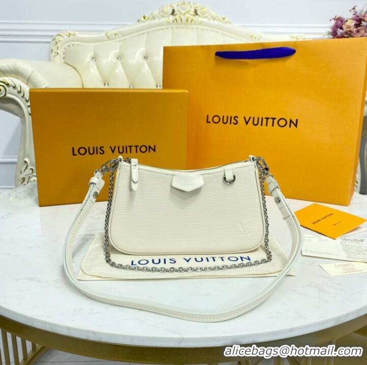 Unique Discount Louis Vuitton Epi Leather EASY POUCH ON STRAP M80471 WHITE