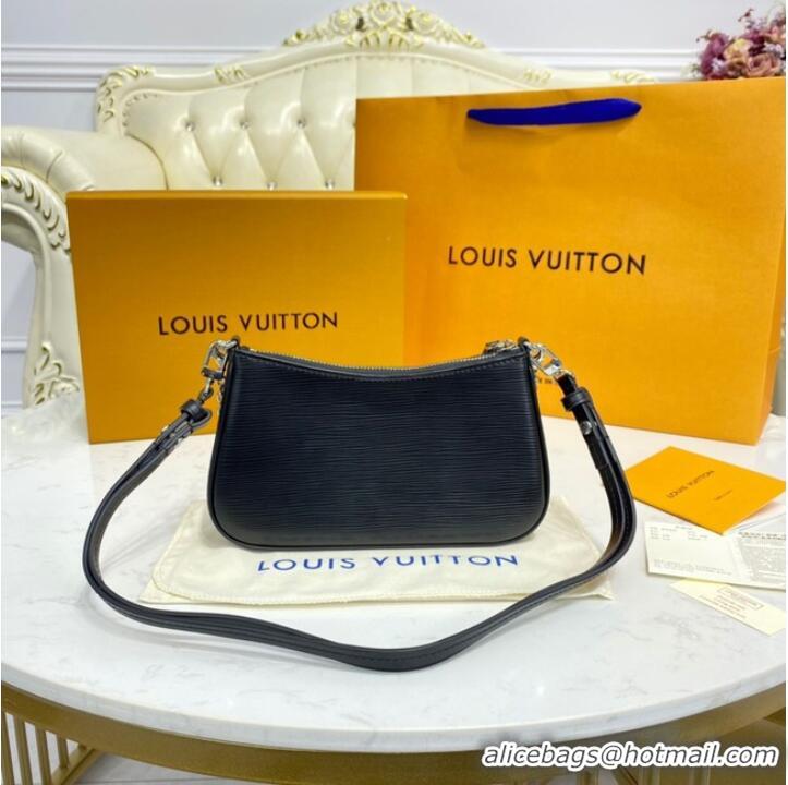 Good Taste Louis Vuitton Epi Leather EASY POUCH ON STRAP M80471 BLACK