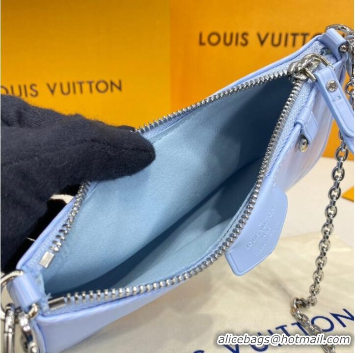 Good Product Louis Vuitton Epi Leather EASY POUCH ON STRAP M80471 Light Blue