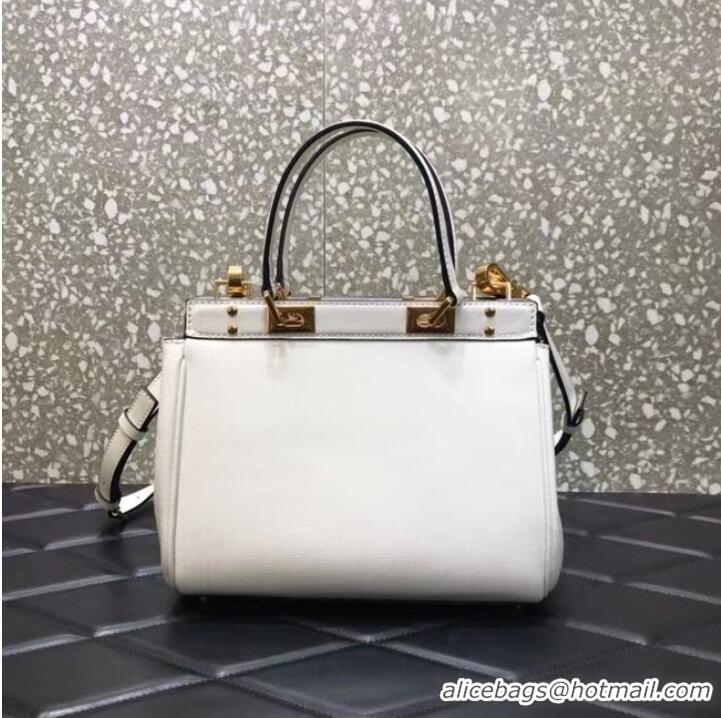 Promotional VALENTINO GARAVANI Rockstud Alcove Medium grain calf leather 2B0J41 white