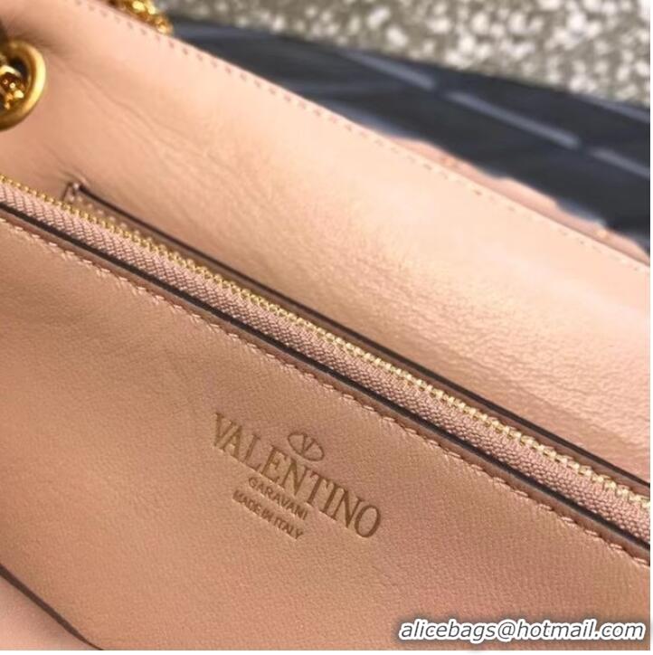 Cheapest VALENTINO GARAVANI Stud Sign nappa Shoulder Bag NL098 light pink