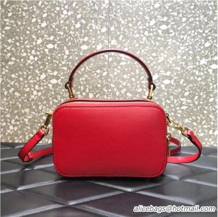 Famous Brand VALENTINO GARAVANI Rockstud Alcove small grain calf leather 2B0058 red