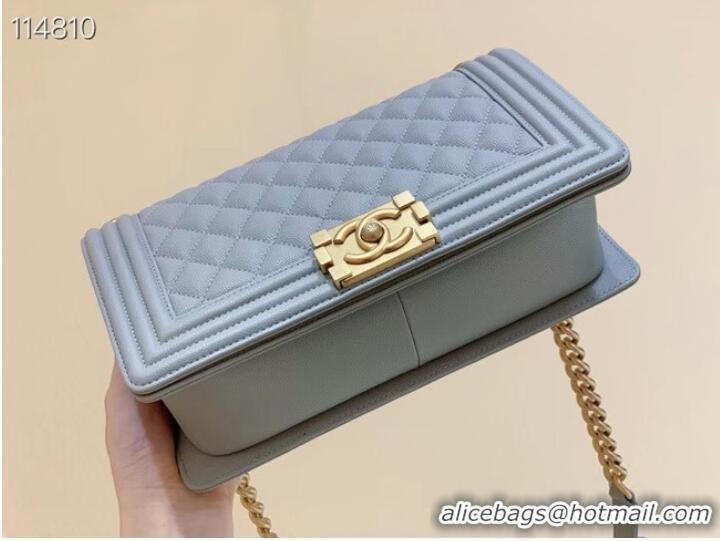 Reasonable Price Boy chanel handbag A67086 light gray