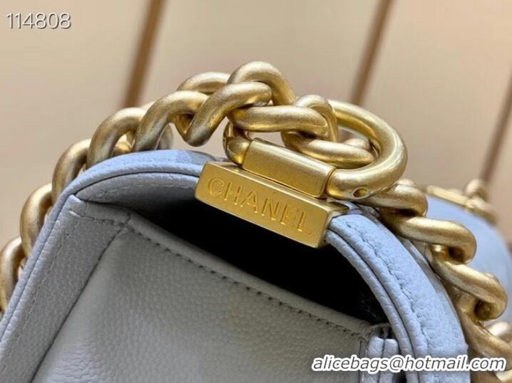 Reasonable Price Boy chanel handbag A67086 light gray