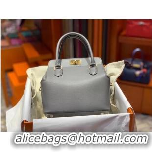 Top Quality Hermes Toolbox Togo Bag Original Leather 3259 Gray