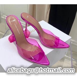 Best Product Amina Muaddi TPU Pointed Slide Sandals 9.5cm 122059 Pink