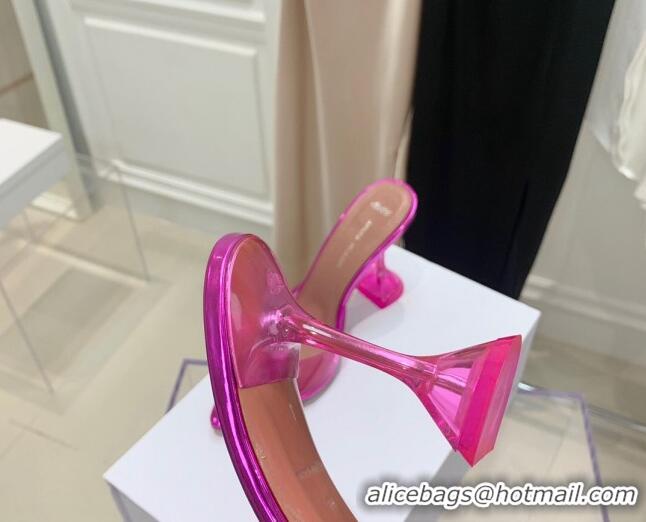 Best Product Amina Muaddi TPU Pointed Slide Sandals 9.5cm 122059 Pink