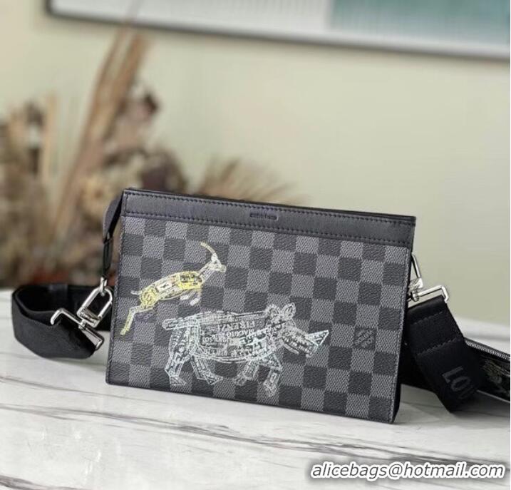 Famous Brand Louis Vuitton SIRIUS MESSENGER N64608 black