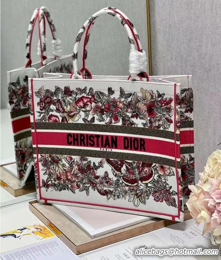 Famous Brand DIOR BOOK TOTE Embroidery C1211L-2