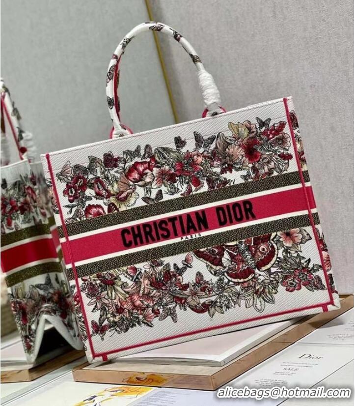 Famous Brand DIOR BOOK TOTE Embroidery C1211L-2