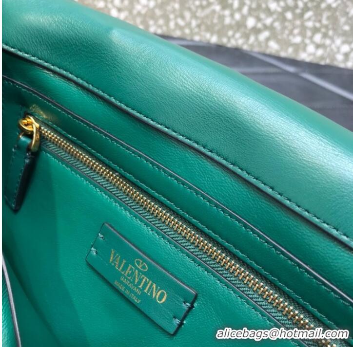 Promotional VALENTINO GARAVANI Roman Stud Large Napa sheepskin leather 1189L green