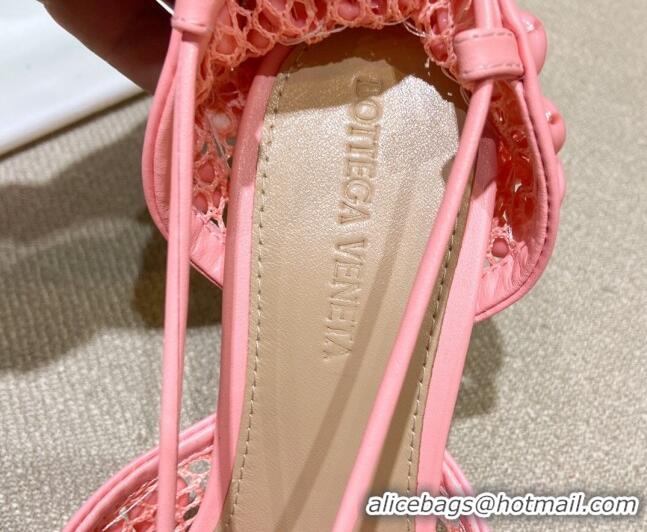 Classic Bottega Veneta Stretch Mesh Sandals 9cm 021403 Pink