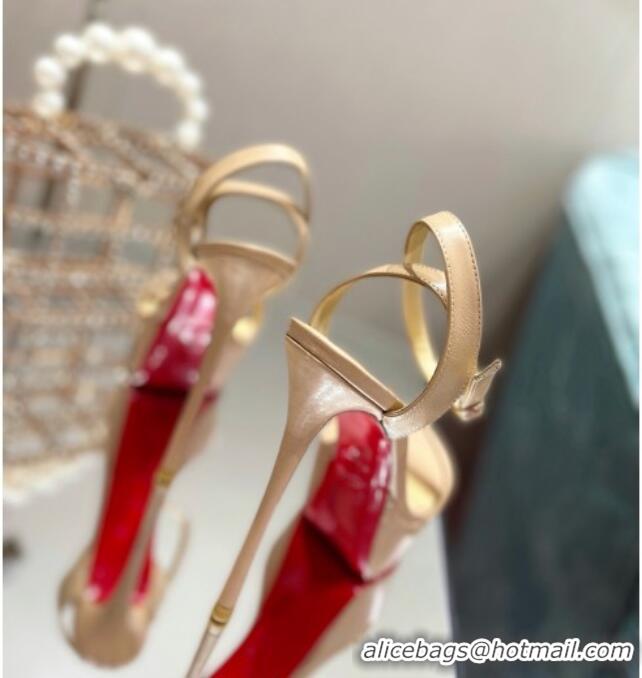 Affordable Price Christian Louboutin Calf Leather High Heel Platform Pumps 15cm 021614 Nude