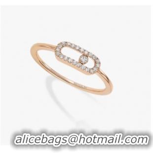 Shop Grade Messika Rose Gold Diamond Ring M5433 Move Ouo