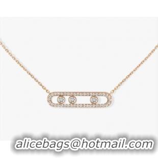 Buy Discount Messika Rose Gold Diamond Nacklace M5434 Move Pave