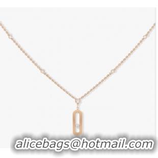 Good Taste Messika Rose Gold Diamond Nacklace M5437 Move Uno Long Nacklace