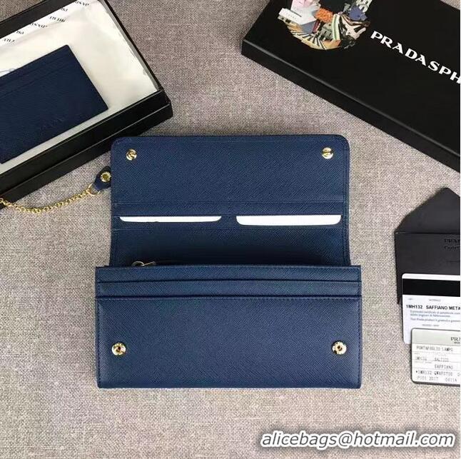 Top Grade Prada New Design Original Leather Mini-bag PD8003 Blue