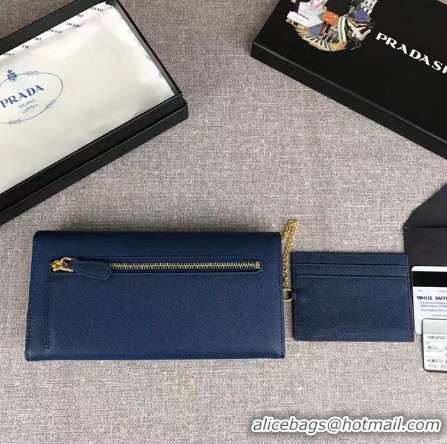 Top Grade Prada New Design Original Leather Mini-bag PD8003 Blue