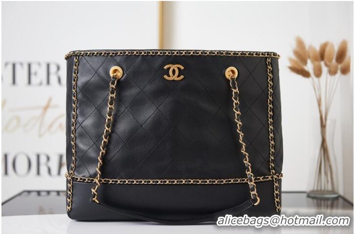 Grade Quality Chanel Sheepskin Shoulder Bags AS2761 black