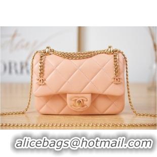 Promotional Chanel Flap Lambskin mini Shoulder Bag AS3113 pink