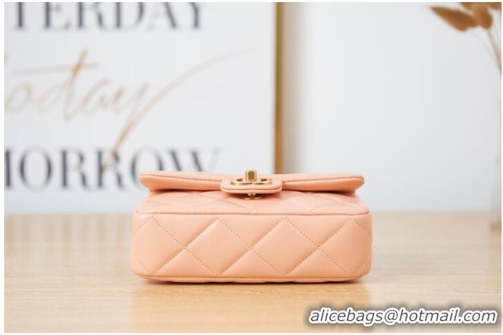 Promotional Chanel Flap Lambskin mini Shoulder Bag AS3113 pink