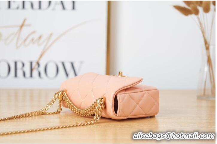 Promotional Chanel Flap Lambskin mini Shoulder Bag AS3113 pink