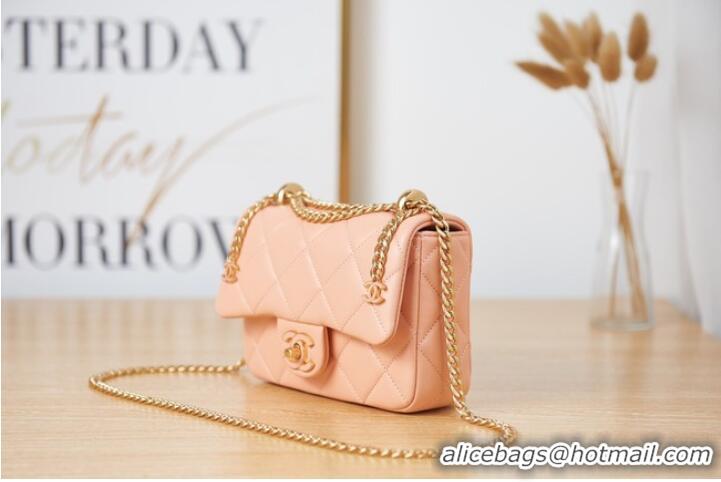 Promotional Chanel Flap Lambskin mini Shoulder Bag AS3113 pink