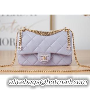 Affordable Price Chanel Flap Lambskin small Shoulder Bag AS3114 Lavender