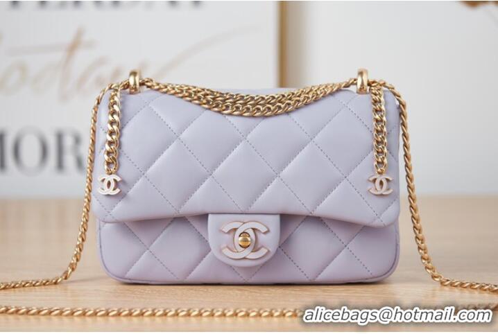 Affordable Price Chanel Flap Lambskin small Shoulder Bag AS3114 Lavender