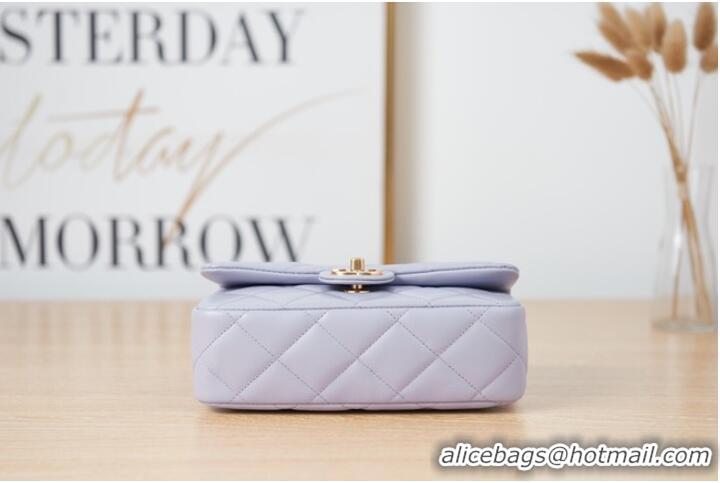 Affordable Price Chanel Flap Lambskin small Shoulder Bag AS3114 Lavender