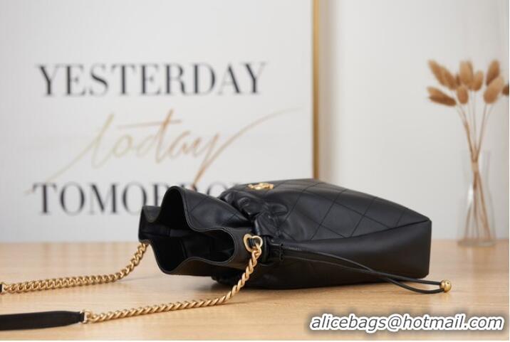 Good Taste Chanel SMALL Lambskin Shoulder Bag AS2986 black