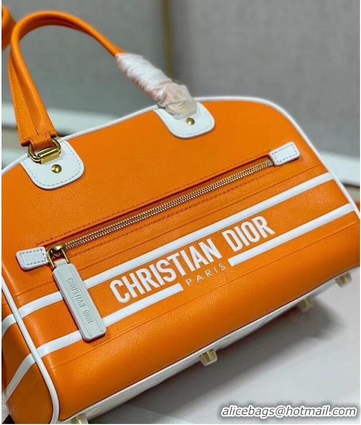 Promotional DIOR medium leather tote Bag C9200 orange