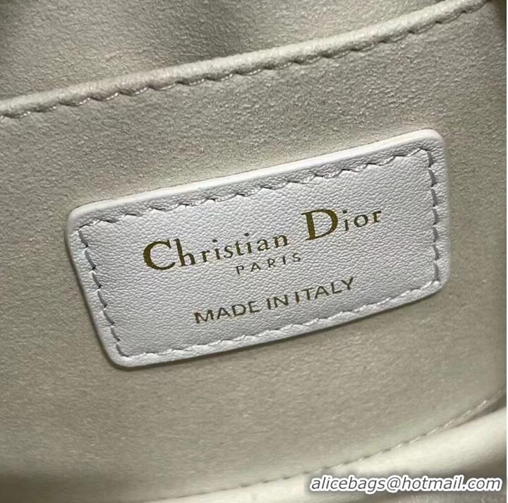 Popular Style DIOR small leather tote Bag C9201 white