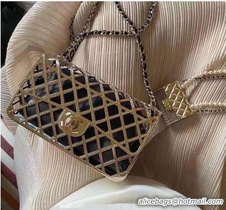 Good Taste Chanel Original Leather Hollow Bag 1112 Gold