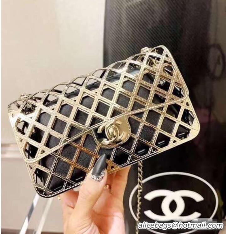 Good Taste Chanel Original Leather Hollow Bag 1112 Gold