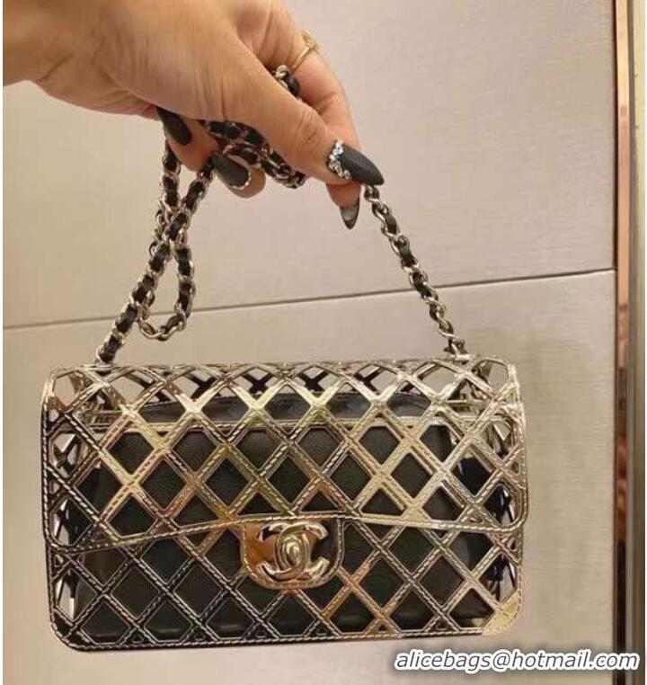 Good Taste Chanel Original Leather Hollow Bag 1112 Gold