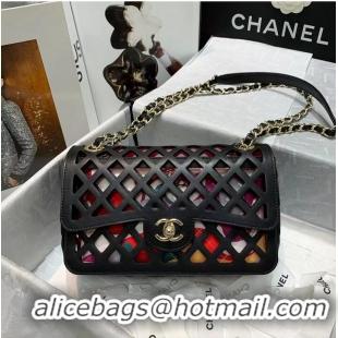 Super Quality Chanel Original Leather Hollow Bag 1112 Black