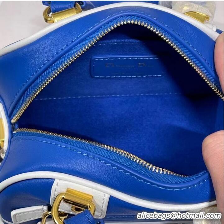 Market Sells DIOR small leather tote Bag C9201 blue