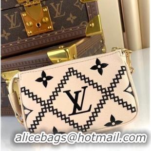 Affordable Price Louis Vuitton MINI POCHETTE ACCESSOIRES M81140 white