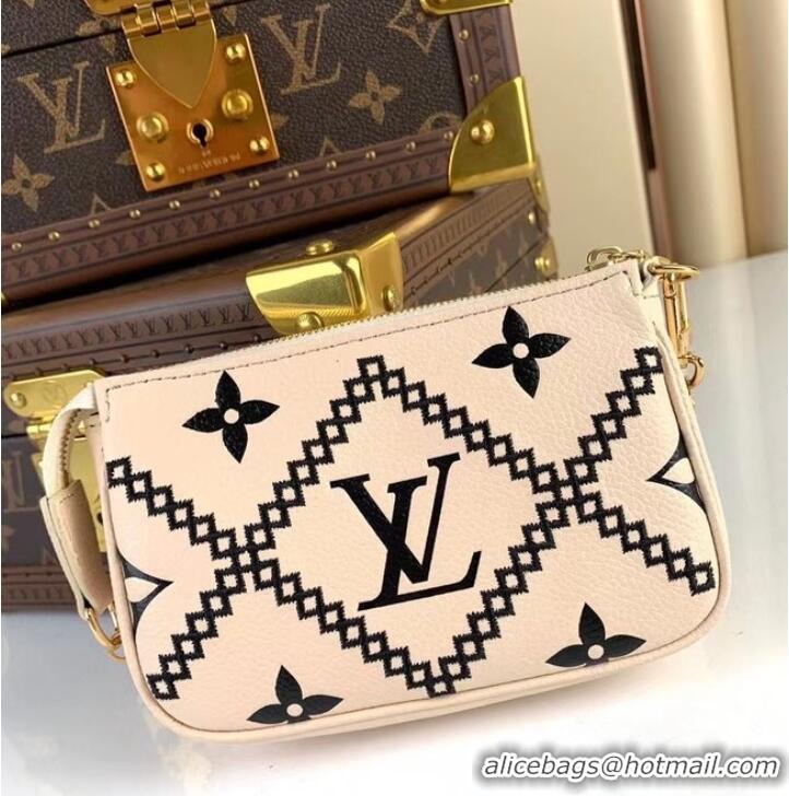 Louis Vuitton MINI POCHETTE ACCESSOIRES M81140 white