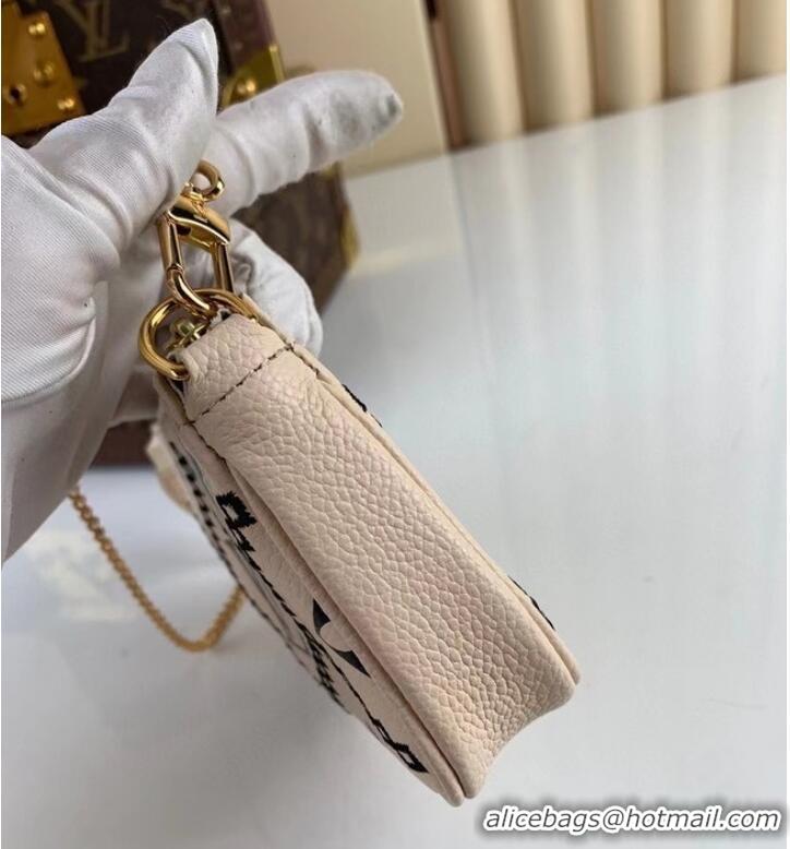 Louis Vuitton MINI POCHETTE ACCESSOIRES M81140 white